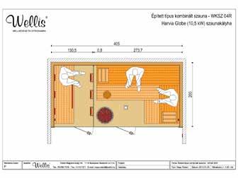 ÉPÍTETT típus KOMBINÁLT SZAUNÁK WELLIS KOMBINÁLT SZAUNA 1 1 274 900 Ft-tól Szauna méret: 160 145 210 cm, Belső magasság: 200 cm 60 43 tömörfa vázszerkezet, 50 mm vastag alukasírozott Szauna