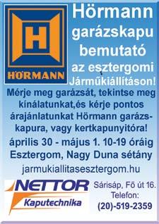 Egerben a Városi Sport csarnokban minden gyer mek megtalálja a szá mára megfelelő programot. KECSKÉS TAMÁS kőműves mester +36-70/941-7152 Esztergom, szentendre és térsége Cím:Dorog, Bécsi út 40., www.