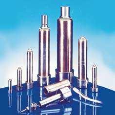 NAGYTELJESÍTMÉNYŰ CSŐFŰTŐPATRONOK HOCHLEISTUNGSROHRPATRONEN TUBULAR CARTRIDGE HEATERS Leírás Nagyteljesítményű csőfűtőpatronok az RP és RP T típusok, kis tömegű, nagy tömítettségű fűtőelemek, amiknél