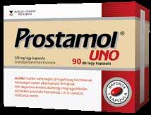 Prostamol UNO 320 mg lágy kapszula 90 db (69,44 Ft/db) Enyhe, illetve közepesen súlyos jóindulatú prosztata megnagyobbodás okozta vizelési panaszok (pl.