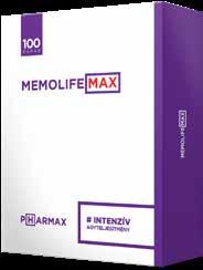 A megújult csomagolású Memolife Max összetevői Omega-3-at, lecitint, valamint a memória és reakcióképesség támogatására