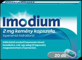 EMÉSZTÉS!* 1550FT!* 1099FT hasmenés Imodium 2 mg kemény kapszula 20 db (54,95 Ft/db) Már egy adag (2 db kapszula) megszüntetheti a különböző eredetű hasmenés tüneteit.