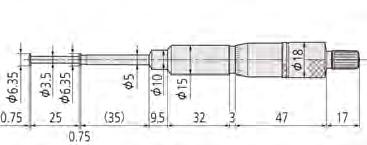 51,5-76,5 mm 12,7 65 75 165 146-225 75-1 mm 76,5-11,5 mm 12,7 4 1 16 Forgóorsós típus Külső tartomány Belső tartomány