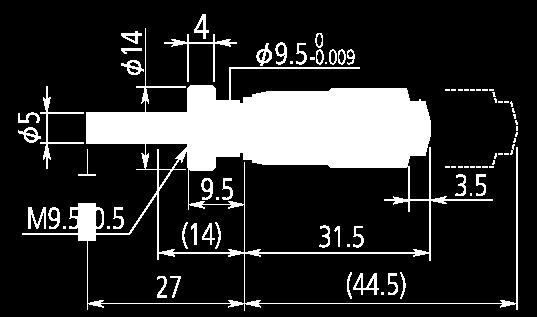 Beépíthető mikrométer 13mm elmozdulással Pontosság ±2 µm Orsóemelkedés,5 mm Orsódob és