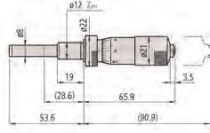 (keményfém) 12 mm Rögzítővel 25,5 Osztás:,1 mm 155 151-227 -25 Sík (keményfém) 12 mm Sima Racsni