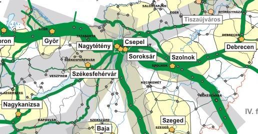 nemzetközi közlekedési rendszerbe illeszkedésével a jellemző vasúti tranzit áruáramlatok