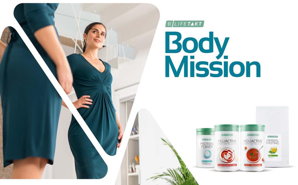 36 LR LIFETAKT BODY MISSION 37 KÍVÁNT TESTSÚLY LÉPÉSRŐL LÉPÉSRE Szeretnél jól kinézni és egyszerűen jól érezni magad a bőrödben?