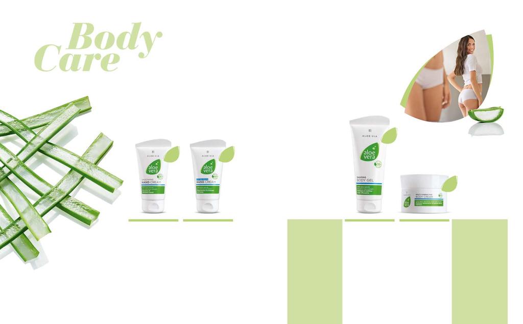 LR ALOE VIA TESTÁPOLÁS ÉS -TISZTÍTÁS 81 A gyengéd érintésekért Hatékony ápolás a definiált formákért Az Aloe vera kézkrém kényezteti és megnyugtatja az igénybevett kezeket minden nap.