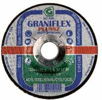 Graniflex tisztítókorongok edvező ár-érték arányú kompozit szerszám. A Graniflex termékcsaládot az ipari igénybevételnek megfelelően fejlesztettük ki. A korongokat általános ipari munkákhoz ajánljuk.