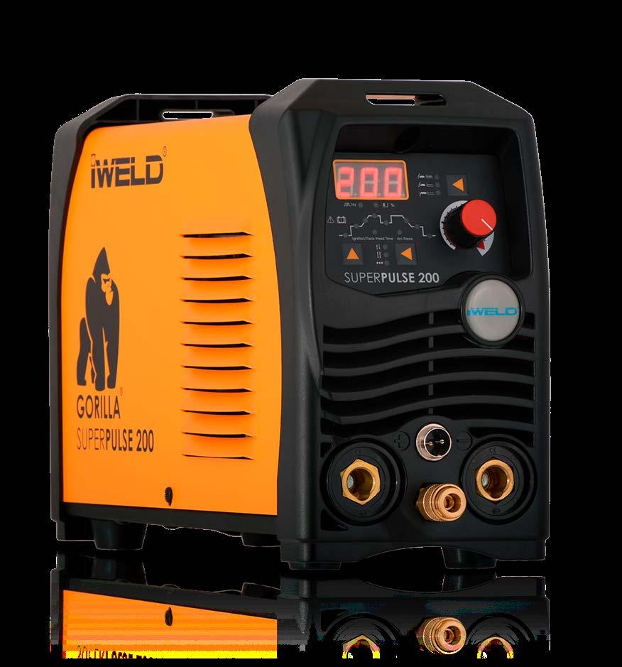 AWI GORILLA SUPERPULSE 200 Impulzus DC AWI/ kétfunkciós, technológiás, hegesztőgép. SUPERTIG 200 HF + IGrip SR26 DC AWI/ kétfunkciós, technológiás, hegesztőgép, nagy frekvenciás (HF) ívgyújtással.
