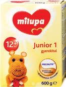 dm baba bónusz KEDVEZŐ ÁRON Kecskeméti tejalapú anyatejkiegészítő tápszer 6 hónapos kortól 500 g 1.499 Ft 2.998 Ft/kg Milupa junior gyerekital 12 hónapos kortól 600 g 2.299 Ft 3.831,67 Ft/kg 2017.02.