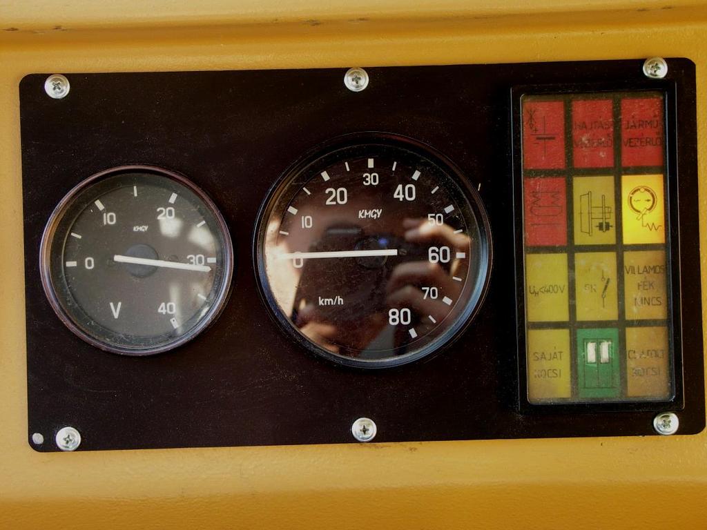 12.4. Vezetőasztal műszerpanel 1 2 3 15. számú ábra: Vezetőasztal műszerpanel 1.