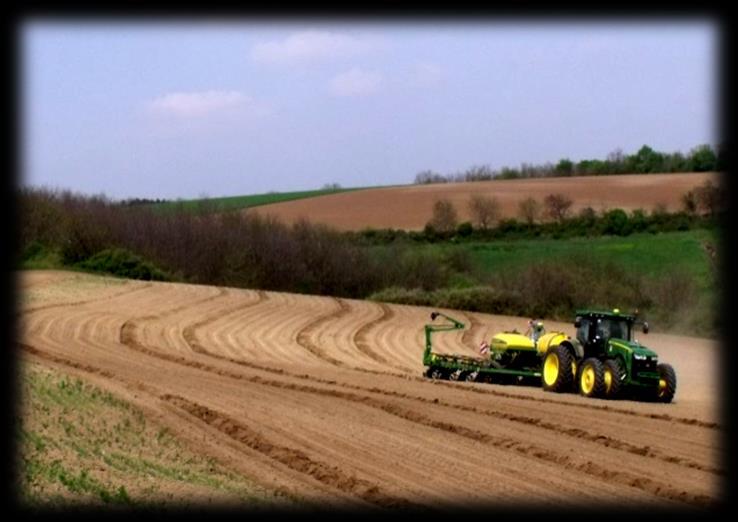 Agronómiai előfeltételek Erózió elleni védelem Rétegvonal gazdálkodás: