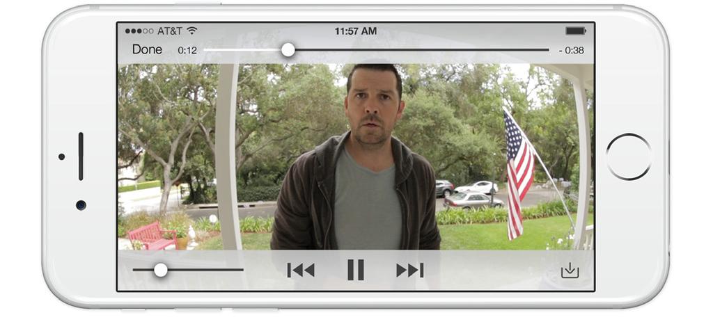 Ring videórögzítés Ez az opcionális funkció elmenti a Ring Doorbell által rögzített események felvételeit.