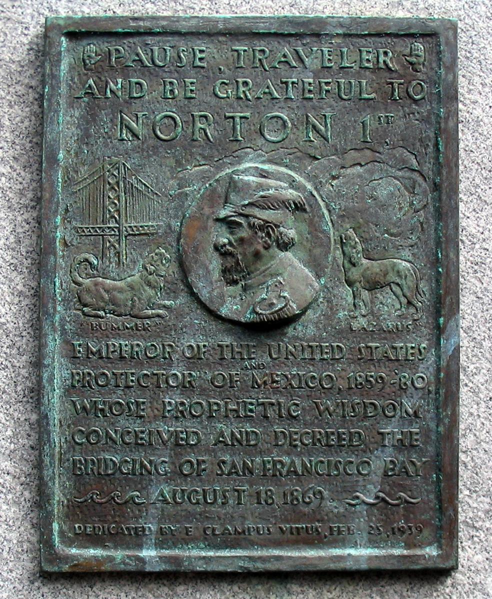 Az egyedi, az általános és az általánosítható vizsgálata - az Egyesült Államokban, 1880. január 30-án az élők sorából távozott Joshua Abraham Norton - sírfeliratán a felirat szerint itt I.