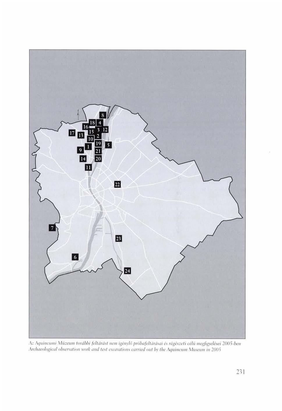 Az Aquincumi Múzeum további feltárást nem igénylő próbafeltárásai és régészeti célú megfigyelései