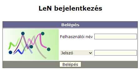 2. Hogyan jelentkezzünk be? Ezzel el is jutottunk a LeN fıoldalára, már csak egyetlen lépés választ el minket a naplótól: a bejelentkezés.