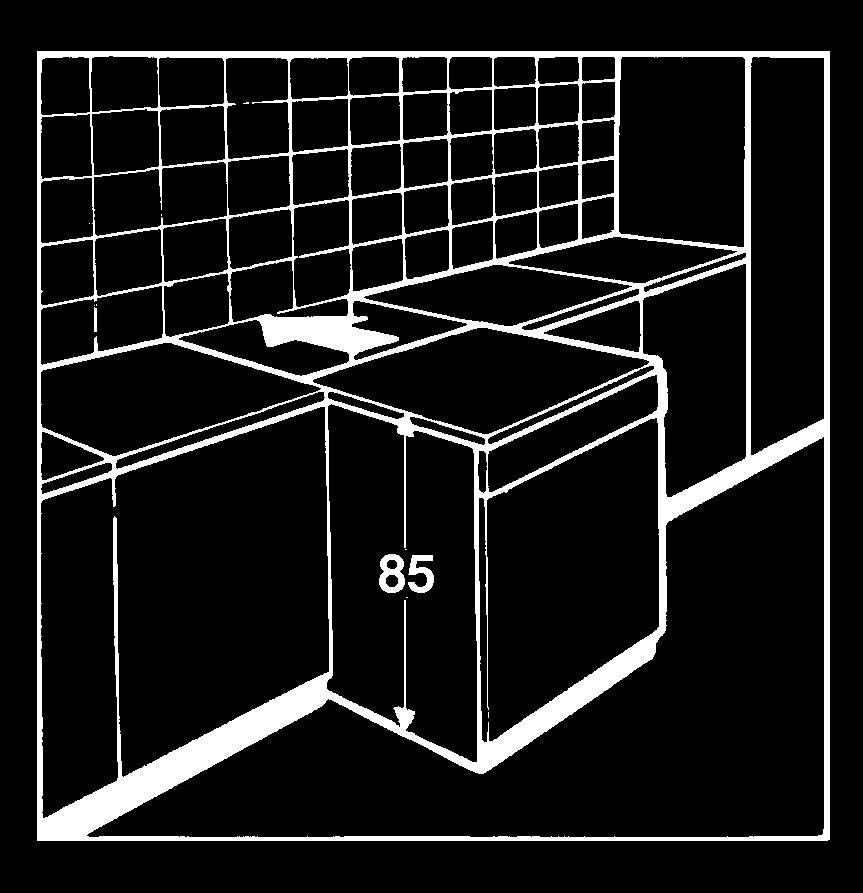 If it you need to move the machine after removing the packaging, do not try to lift it by the bottom of the door. Open the door slightly and lift the machine by holding on the top.