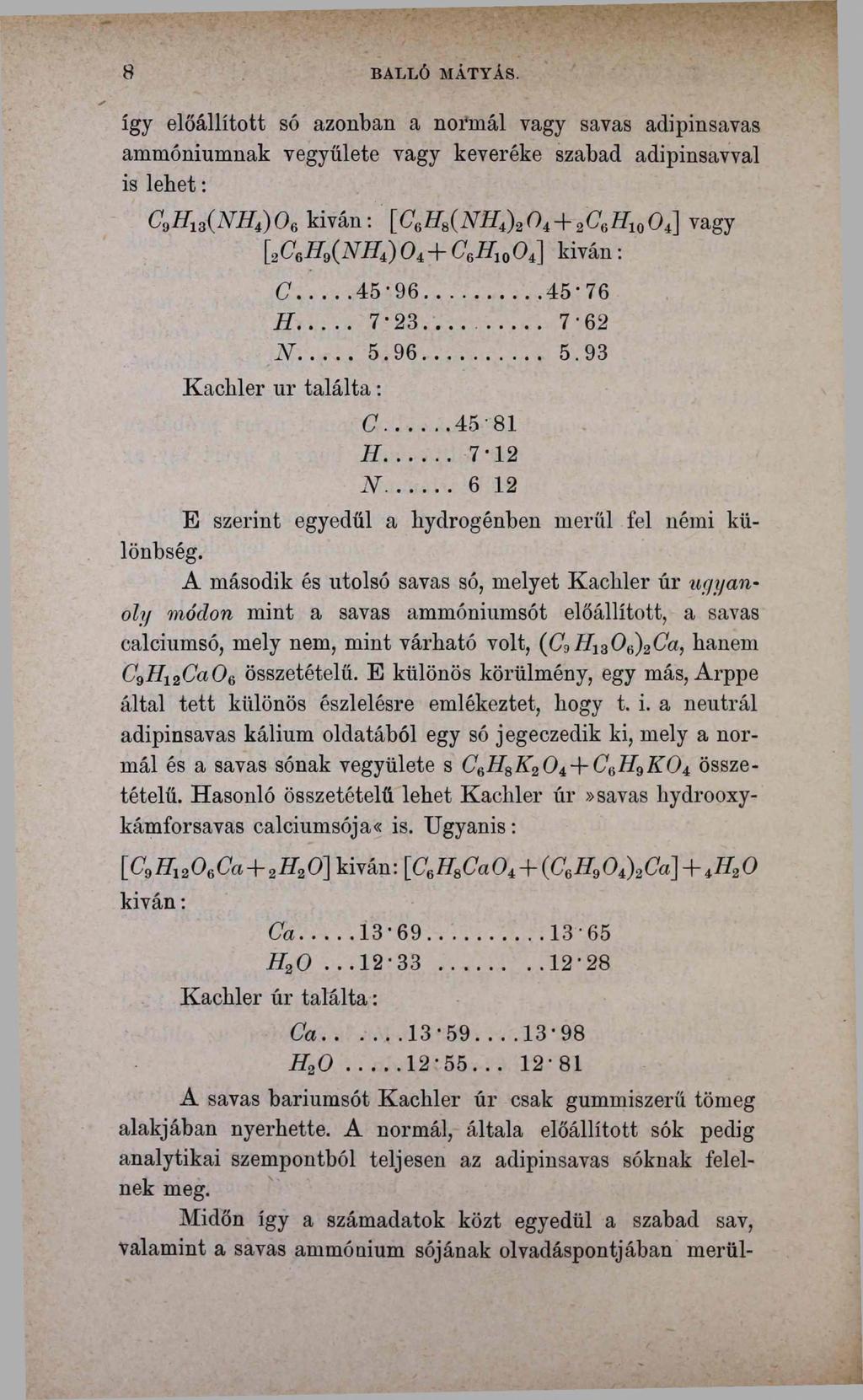 8 BALLÓ MÁTYÁS.