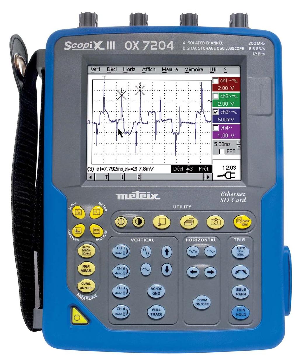 Une carte μsd amovible permet de stocker des données jusqu à 2 Go.
