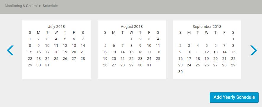 2 Kttintson Add yerly schedule (Éves ütemezés hozzádás) gombr. Eredmény: Új sor lett hozzádv. 2 Töltse ki Schedule (Ütemezés) művelet nevét és kttintson Sve (Mentés) gombr.