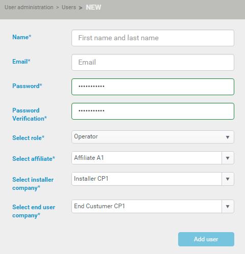 A felhsználónk Forgot pssword (Elfelejtett jelszó) hivtkozást kell hsználni Login (Bejelentkezés) oldlon. 4 Kttintson New (Új) gombr. Eredmény: A következő blk jelenik meg.