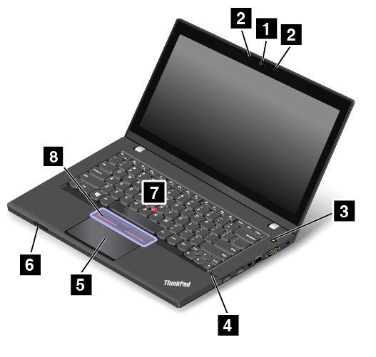 1. fejezet Termék áttekintése Ez a fejezet ismerteti a csatlakozók elhelyezkedését, a fontos termékcímkék helyét, a számítógép funkcióit, specifikációit, működési környezetét, valamint az előre