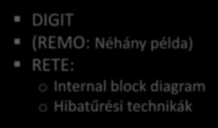 processzor folyamatos ellenőrzésre DIGIT (REMO: