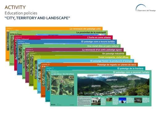Oktatás és tudatformálás a Katalán tájobszervatórium city, territory, landscape c.