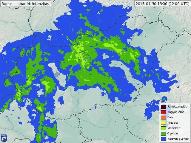 bal oldali ábrán az eddigiektől eltérően a 700 hpa-os EPV mezőt ábrázoltuk, mert ebben az esetben alacsonyabb szinten jelentek meg negatív értékek. Ahogy a 2014.