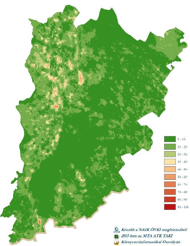 15. ábra: Belvíz-veszélyeztetettségi valószínűség Bács-Kiskun megyében BÁCS-KISKUN MEGYE KOMPLEX BELVÍZ-VESZÉLYEZTETETTSÉGI VALÓSZÍNŰSÉG Belvízveszélyes területek döntően a Duna-menti síkságon és