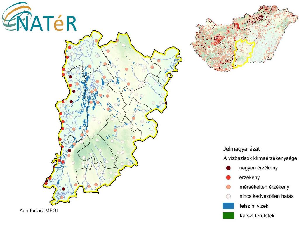 3.3.3. Ivóvízbázisok veszélyeztetettsége Az ivóvízbázisok sérülékenység-vizsgálatának célja az ivóvízbázisok érzékenységének és sérülékenységének meghatározása az éghajlat várható jövőbeli