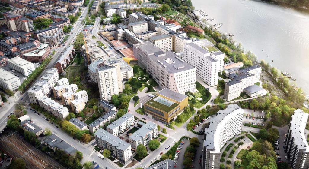 Södersjukhuset, Stockholm Tervező: LINK Arkitektur Az SÖS Skandinávia egyik legnagyobb sürgősségi kórháza.