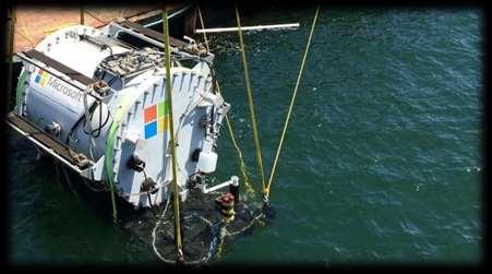 A Microsoft benne van a vízben Project Natick A program még 2013-ban indult, amikor a szoftvercég adatközpont specialistái (köztük egy aktív búvárral)