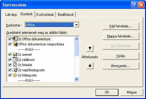 26 ELSŐ LÉPÉSEK bok párbeszédpanel-lapot és jelöljük be a Microsoft Excel program előtti jelölőnégyzetet (lásd a 8. ábrát). 8. ábra.