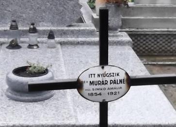 Matrikula 56 Murár Pálné, Simkó Amália sírja a Balassagyarmati temetőben D1. Murár János. (*Balassagyarmat, 1870. 62 -) ács. Hrivnyák Veronika (*Kékkő 63, 1871.-) Római katolikus.