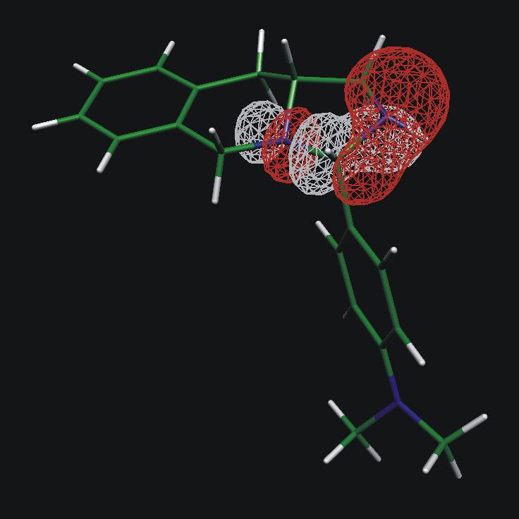 interacting orbitals are not in a periplanar conformation.