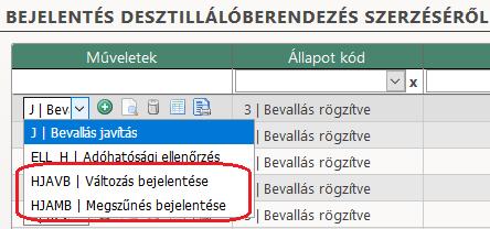 b. Változás bejelentése jogcím választása esetén az előzmény bejelentésről átemelésre kerülnek a I., II. és IV. blokk adatai, és kitölthetővé válik a III. blokk az 1. a) pont kivételével.