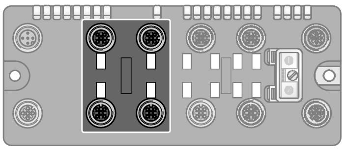 6625208 Terminal ataması Slot 2: Digital Inputs and Outputs Extension cable (example): RKC 4.