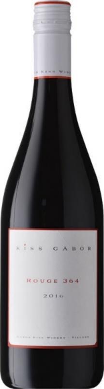 Kiss Gábor Rouge 364 2016 Villány Változatlan összetétel: cabernet sauvignon, franc és merlot. Szép bíborszín, lédús, izgalmas bor.