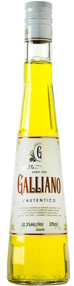 Galliano 0,7l Az eredeti. A klasszikus. Az igazi Galliano. Színe lágy aranysárgás, mely egy leheletnyi zöld árnyalattal párosul.