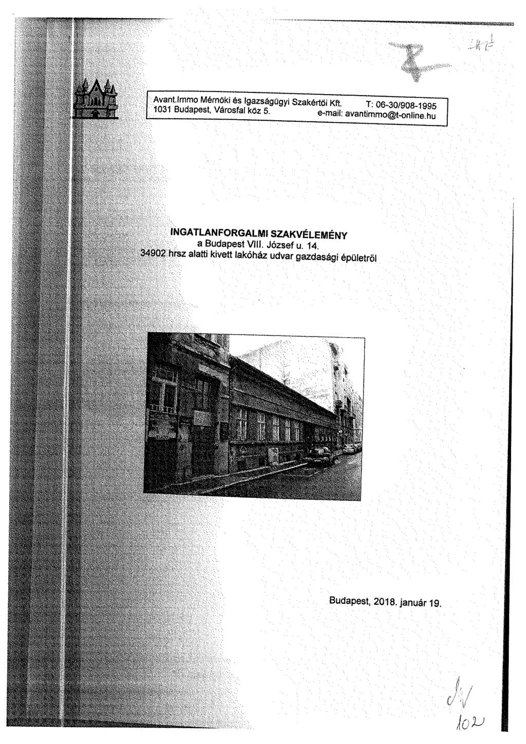a «w Ä Ä Ä W 0 9 * SZakértÖi Kft ' T: e-mail: avantimmo@t-online.