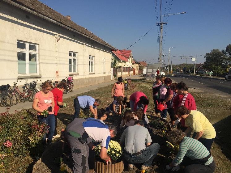 Az elkészült alkotásban sokáig gyönyörködtünk, nehéz volt ott hagyni.