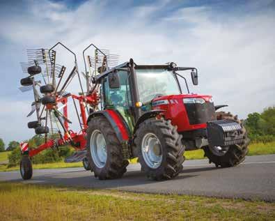 08 MF kétrotoros, középre sodró rendsodró szállítókerettel www.masseyferguson.