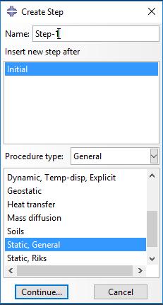 A megjelenő Create Boundary Condition ablakban nevezzük el a megfogást szimmetrai-nak, illetve fix-nek, a Category-t hagyjuk az alapértelmezett Mechanical-on, a Types for Selected Step alatt pedig