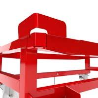 EMELŐ KÉZIKOCSIK LIFT TROLLEYS ÖTÖDIK KERÉK MECHANIZMUS FIFTH WHEEL MECHANISM Az emelő kézikocsik egy ötödik, középen elhelyezett kerékkel vannak ellátva, ami megkönnyíti a manőverezést és az egy