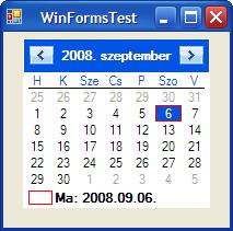 181 MessageBox.Show(dateTimePicker1.Value.ToShortDateString()); A Value tulajdonság egy DateTime típusú értéket ad vissza.