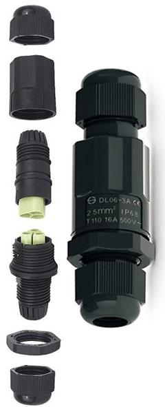 5mm² Rated Voltage: 500VAC Rated Current: 16A Wire Stripping Length: 8~10mm Cable Diameter: Φ6.5~10.