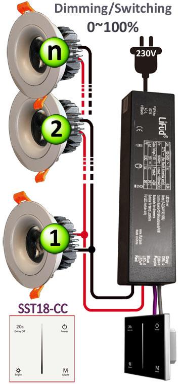 35 mm, 70 g CC meghajtó 36 V DC - max.