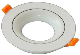 White or Black Powder Painting Material: Metal - Pure Aluminum Rotatable - adjustable light direction Ø85x115mm, 300g, 0.